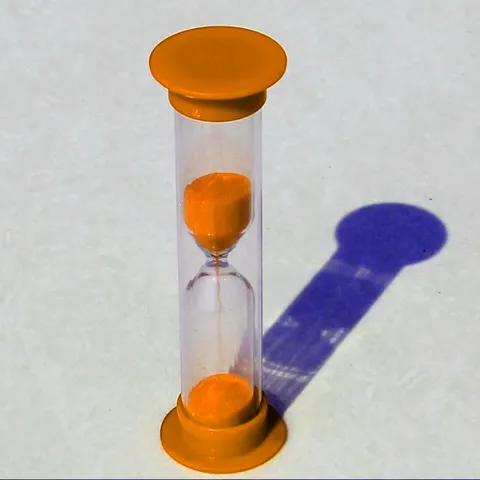 Hourglass นาฬิกาทรายจับเวลา ขนาดเล็ก 1 นาที (สีส้ม)