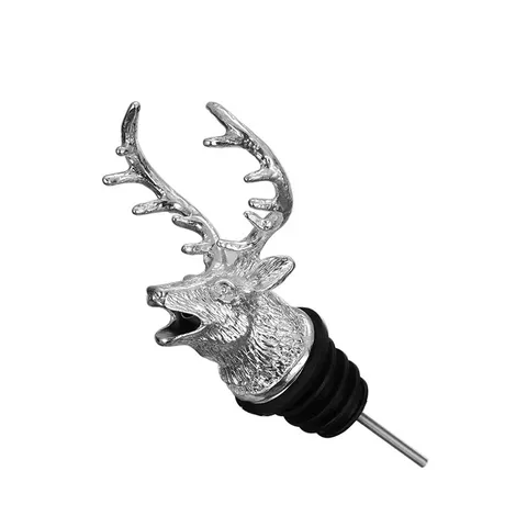 จุกรินเหล้า สแตนเลส หัวกวาง Pourer Stainless สี เงิน