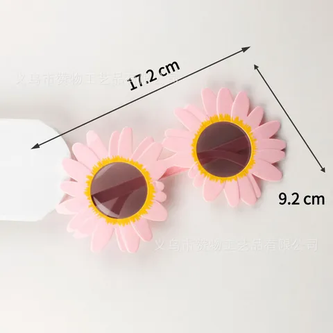 แว่นตาแฟนซี ปาร์ตี้ พลาสติก ลวดลาย Model : 16	Sunflower Pink	