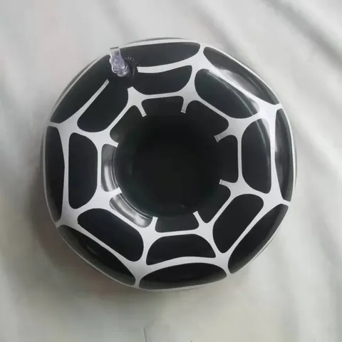 ห่วงยางรองแก้ว แฟนซี Floating Pool Cup ลาย ใยแมงมุม สีดำ	Spider Web	Model : 22