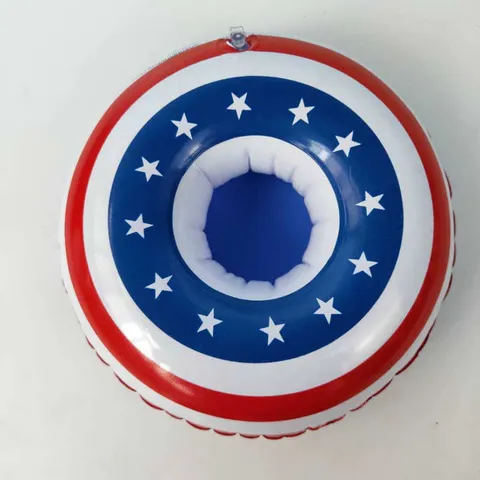 ห่วงยางรองแก้ว แฟนซี Floating Pool Cup ลาย กลม อเมริกัน	American Circle	Model : 26