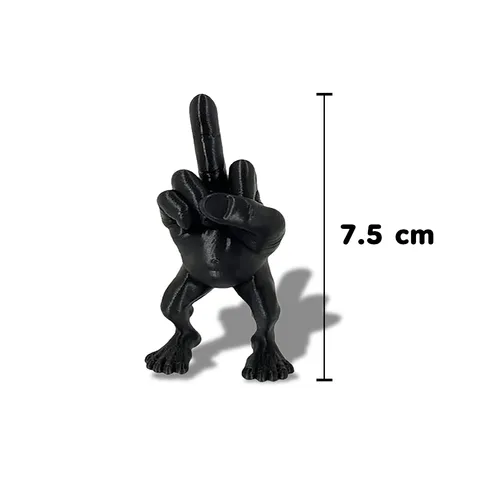 โมเดลนิ้วกลาง เล็ก 7.5 CM สีดำ