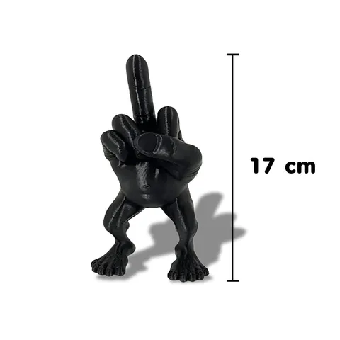 โมเดลนิ้วกลาง ใหญ่ 17 CM สีดำ
