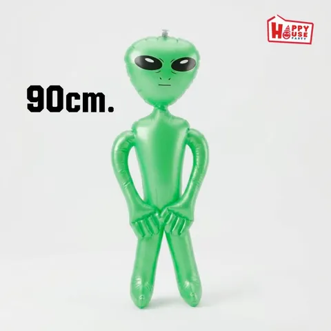 ตุ๊กตายางเอเลี่ยนเป่าลม สีเขียว ตัวเล็ก 90 cm.