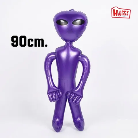 ตุ๊กตายางเอเลี่ยนเป่าลม สีม่วง ตัวเล็ก 90 cm.