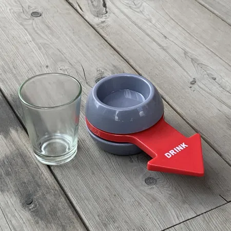 Shot Spinner แก้วซ็อตเสี่ยงทาย A ลูกศร (สีเทา)
